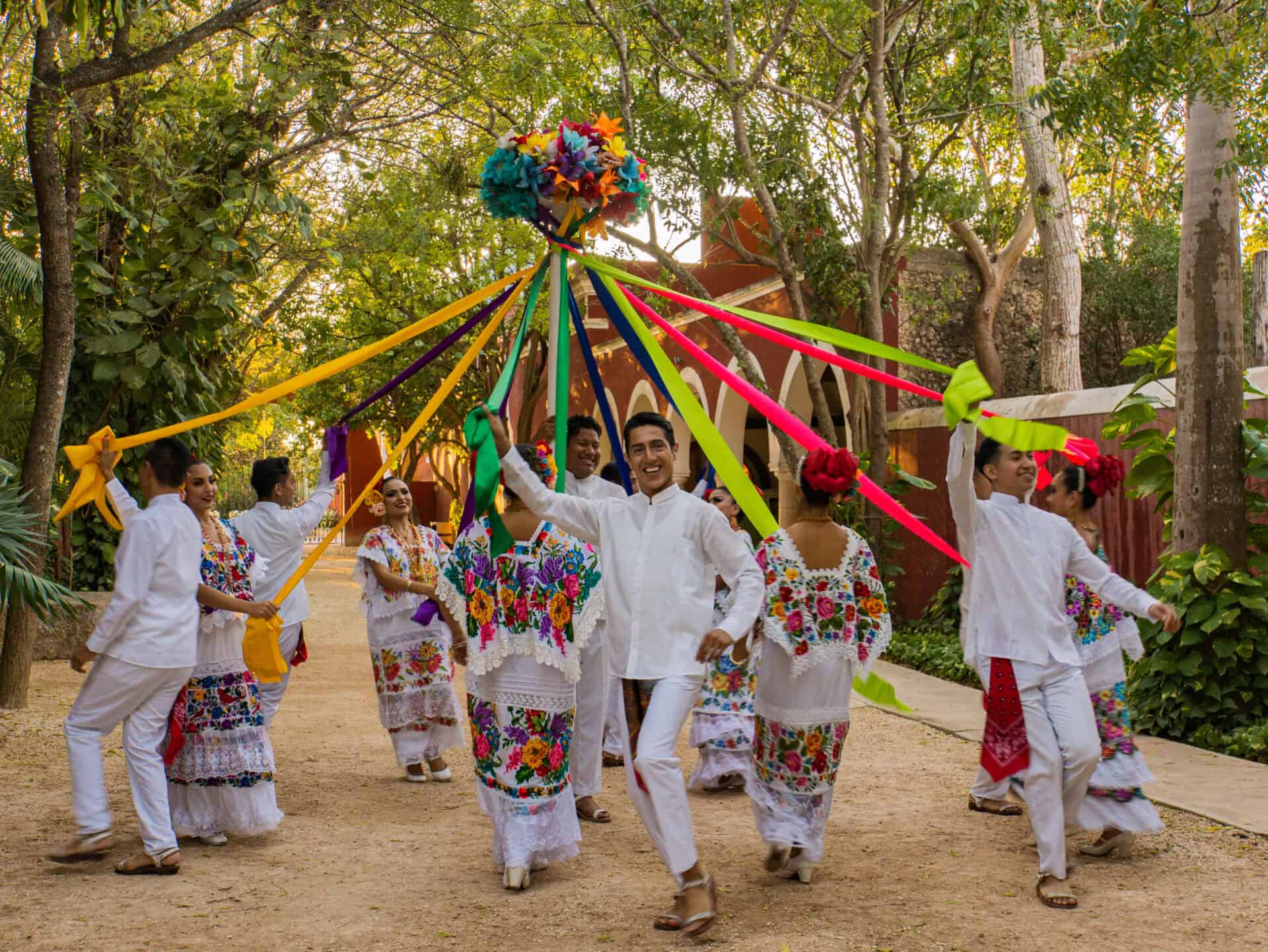 May pole may day folk dance in mexico